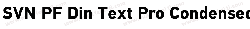 SVN PF Din Text Pro Condensed字体转换